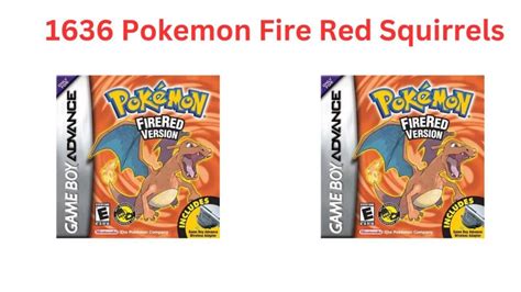 1636 - pokemon fire red (u)(squirrels).gba rom|1636 Pokemon Fire Red Squirrels – ROM Download